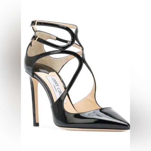 Jimmy Choo Shoes - Jimmy Choo Black Lancer Patent Leather Pumps